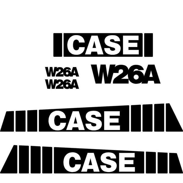 Aftermarket New Fits Case Wheel Loader W26A Decal Set CASEW26ADECALSET - main